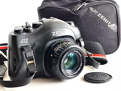 TESTED! Zenit-412 + MC Zenitar-M2s 2/50mm 35mm SLR Film Vintage Camera! M42! • $232.11