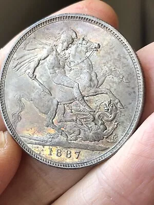 1887 Victoria Crown Coin - Beautiful  • £165