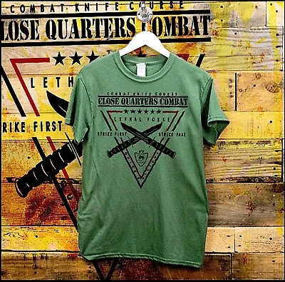 Close Quarters Battle T-shirt Army Ranger Military Combat Veteran Knife Tee • $19.99