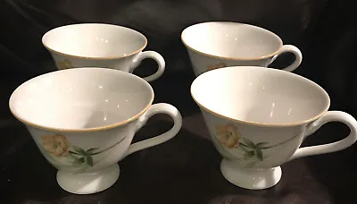 VILLEROY & BOCH MY GARDEN FOOTED TEA CUP  Set Of 4 Cups Rare • $90