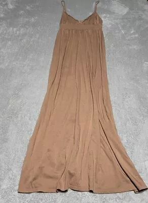 Y2K Victorias Secret Dress Womens Medium Brown Cami Maxi Dress • £18.95