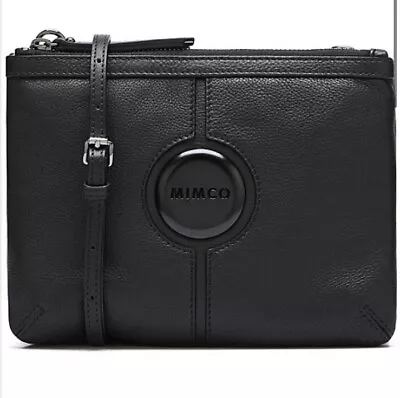 $120 • Buy BNWT Mimco Mim  Black Leather Couch Bag With Black Hardware