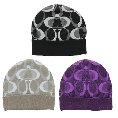 $29.99 • Buy Coach Beanie Winter Hat, Women's Tonal Dream C Rib Knit Cap F83840, One Size $48