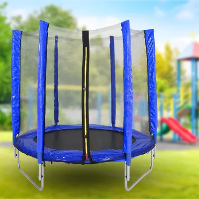 5FT Junior Trampoline With Safety Net Enclosure Kids Child Outdoor Playing Jump • £69.95