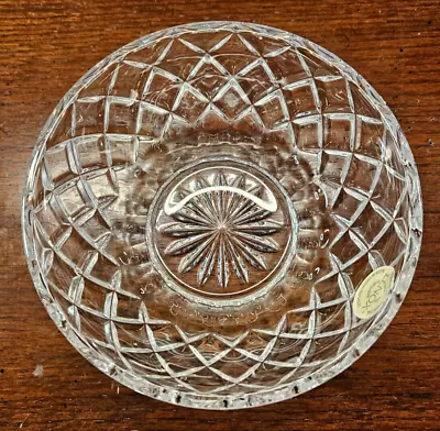 Lenox Crystal Diamond Bowl Made In Czech Republic Full Lead Crystal W/ Sticker • $18