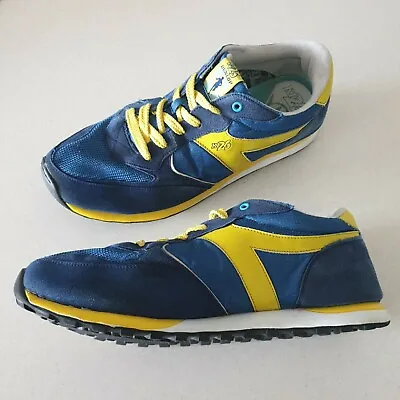 $69.95 • Buy Mens US 14 Dunlop KT26 Wide Fit Blue & Yellow Sneakers Shoes Size UK 13 EURO 48