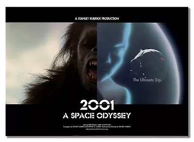 2001 Space Odyssey #2 Inspired By Sci -Fi Movie Advert Poster Jupiter Cinema • £6.99