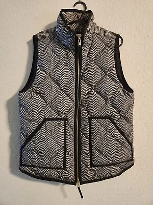 J Crew Quilted Excursion Vest Women’s Chevron Herringbone Style Size Small • $20