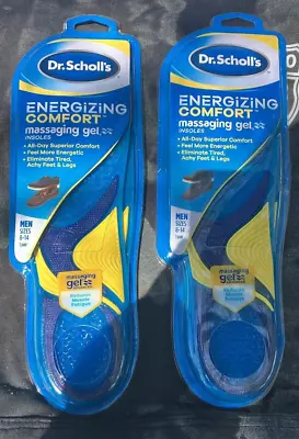 (2) Dr. Scholls Massaging Gel Advanced Insoles For Men Shoe Inserts 8 - 14 • $27.99