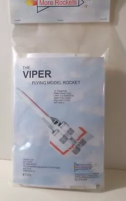 More Rockets THE VIPER Model Rocket Kit. See Photo For Specs. • $34.99