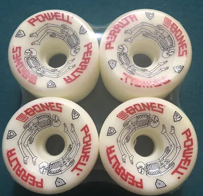 Powell Peralta G-Bones Skateboard Wheels Old School Re-Issue White 64mm 97A • $52