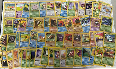 Pokemon TCG Cards Bulk Lot Of 60 1st Edition WOTC Cards • $20.50