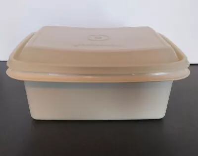 Vintage Tupperware Ice Cream Keeper Freeze N Save Beige W/Lid 1255-31254-5 • £3.86