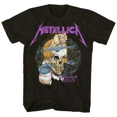 Metallica Heavy Metal Band Damaged Justice '88 Tour T-Shirt Classic Black Xxxl • $22.99