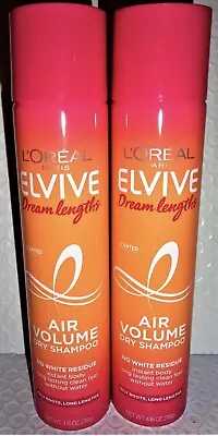 L'Oreal Paris Elvive Dream Lengths Air Volume Dry Shampoo -4.16oz **NEW** 2-Pack • $19.99