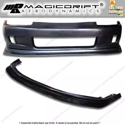 For 92-95 HONDA CIVIC Hatch WC WHITECROW STYLE FRONT BUMPER + FM DP LIP SPOILER • $625.99