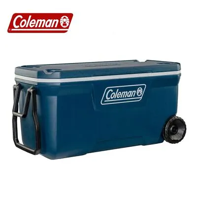 Coleman 100QT Cooler Xtreme Wheeled Cool Box Passive Ice Camping BBQ 2024 Model • £154.99