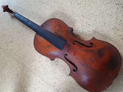 Nice Old  J. Klotz Mittenwald  Violin Violon Nice Flamed Back W. Cross Branding! • $299