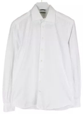 SUITSUPPLY Egyptian Cotton Slim Fit Formal Shirt Men's 40-7 / 15 3/4L White • £9.50