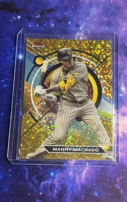 2023 Topps Finest Gold Mini-Diamond Refractor 19/50 Manny Machado #84 Padres • $14.99