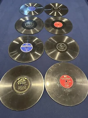 Lot Of 8 78 RPM Records - Lot #70 - Vintage - Phonograph - Victrola • $21.99