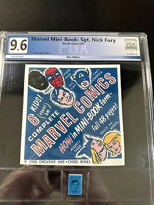 SGT NICK FURY PGX 9.6 Marvel Mini Book Comic MARVELMANIA 1966 Silver Age Blue • $79.99