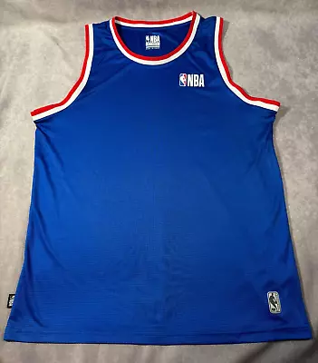 NBA Plain Blank Logo Basketball Jersey Tank Top Blue Red White - Adult XL • $9.40