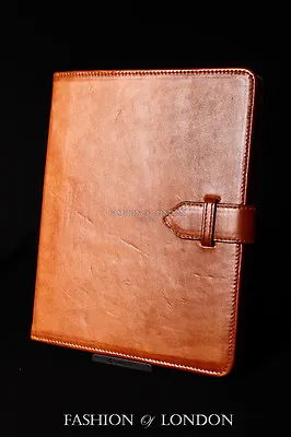 IPad 2 3 & 4 (Tan Washed Lambskin) Genuine Real Leather Cover Case Stand Folio • £27.71