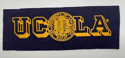 Vintage University Of California UCLA Felt Patch Banner 13” X 4 3/4” Inches • $16.96