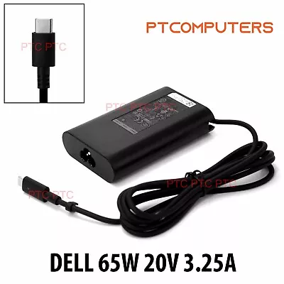65W Genuine USB-C Type-C Power Adapter Charger For Dell XPS 13 9370 • $75