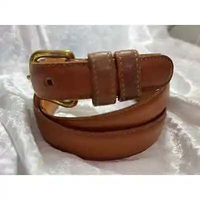 Vintage Coach Leather Belt Size 38 #6611 Tan Glove Tanned Made In New York • $21