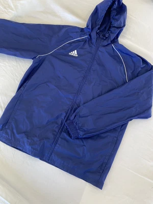 $28.49 • Buy Adidas Full Zip Navy Blue Windbreaker Jacket Mens Large GC