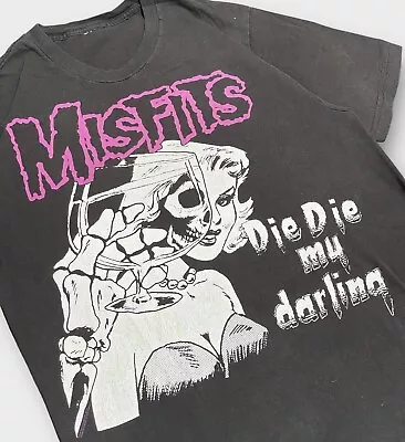 Vintage Misfits Die Die My Darling T Shirt Large Y2K Graphic Print 2000s Size M • $20