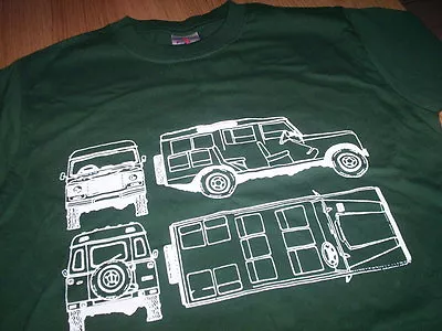 T-shirt With LAND ROVER TECH BLUE PRINT LOGO All Sizes Choice • £9.25