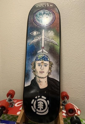$69.99 • Buy RARE Element Pro Julian Davidson MIND TRAVEL 8.8 Featherlight Skateboard Deck