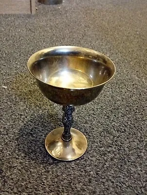 Valero For Falstaff Silver Plated Goblet Made In Spain - 11cm Tall. • £4.99
