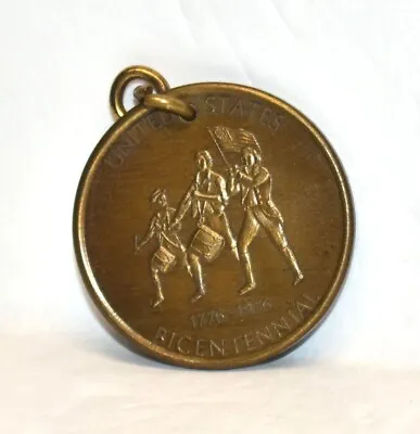 Vintage USA Bicentennial Liberty Keychain • $14.99