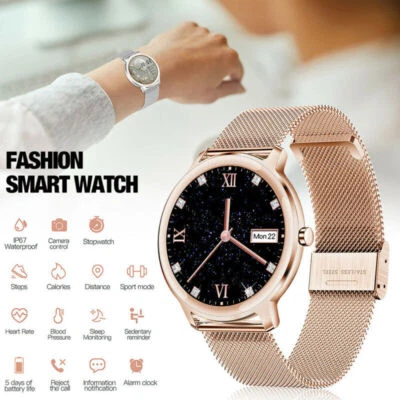 $44.99 • Buy Fashion Women Smart Watch Heart Rate Blood Pressure Tracker Fitness Bracelet AU
