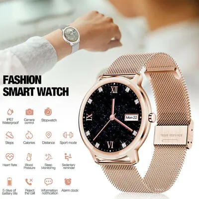 $49.99 • Buy Fashion Women Smart Watch Heart Rate Blood Pressure Tracker Fitness Bracelet AU