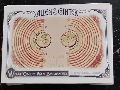 What Was Once Believed Topps ALLEN & GINTER 2015 CARD WAS10 Soft & Hard Sleeved • $2