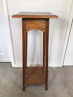 £32.50 • Buy Vintage Tall Wooden Two Tier Plant Stand 73cm Tall
