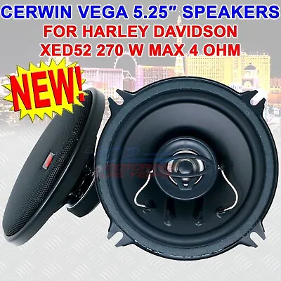 Cerwin-vega Xed52 275w 5-1/4  / 5.25  2-way Xed Series Coaxial Car Speakers New! • $13.33