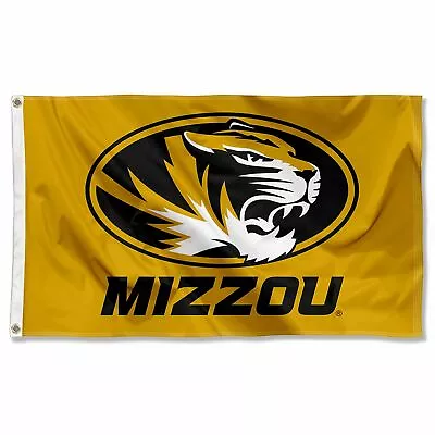 Missouri Tigers Mizzou Gold Logo Flag Large 3x5 • $31.95