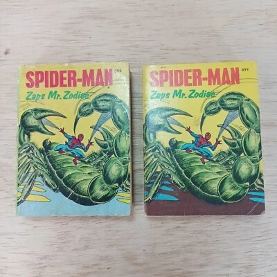 $9.97 • Buy Lot Of 2 SPIDER-MAN Zaps Mr. Zodiac George Elrick Big Little Book #5779