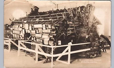 LIONS CLUB'S LOG CABIN Marion In Postcard Rppc Octogenarian Museum Indiana • $20