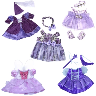 £9.99 • Buy PURPLE DRESS - PRINCESS, BALLET, FAIRY OUTFIT - 16 /40cm BUILD A TEDDY BEAR