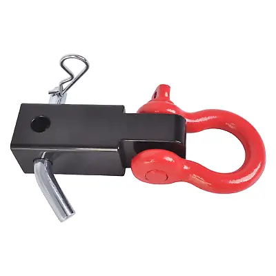 Receiver Hitch D-Ring With 5T 3/4In Shackle Tow Hook Winch Mount To 2  Receivers • $28.23