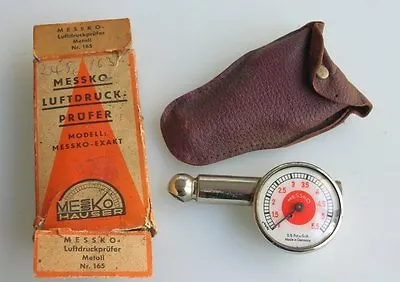 Red Dot Messko Hauser Tire Pressure Gauge Mb 190 300 Sl Vintage • $475