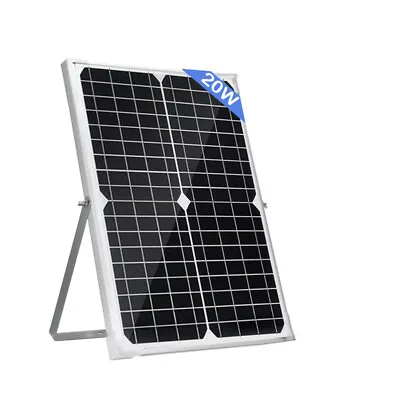 20W 25Watt 12V Mono Solar Panel Kit With Bracket Battery Charger Boat Camping RV • £19.99