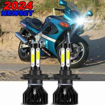 High Power HID LED Headlight H4 Bulbs Lights For Kawasaki ZZr600 2003-2008 Bulb • $19.99